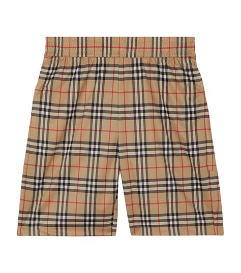 burberry check shorts.